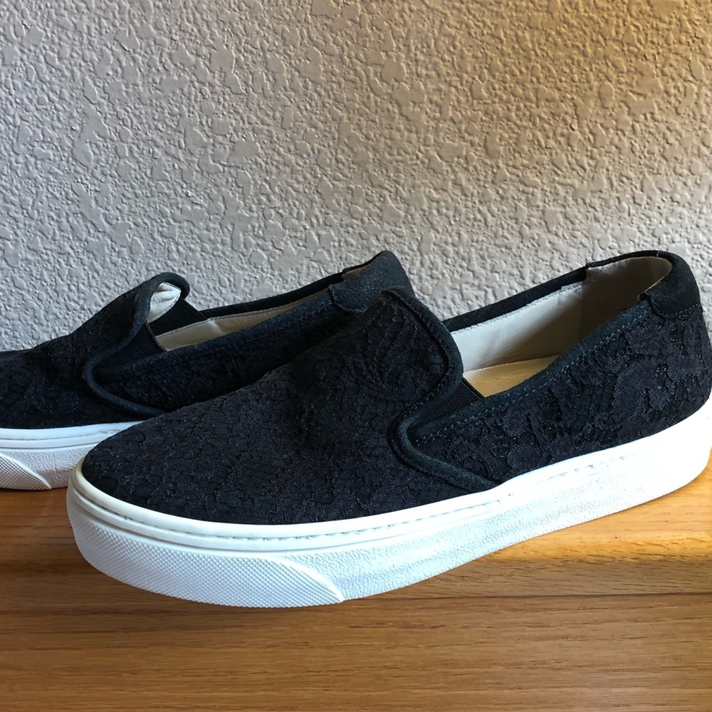 Twin-Set lace overlay slip-on